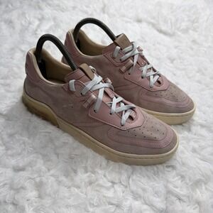 Coach City Sole Court Pink Blush Color Suede Leather Shoes Sneakers Womens 8.5B
